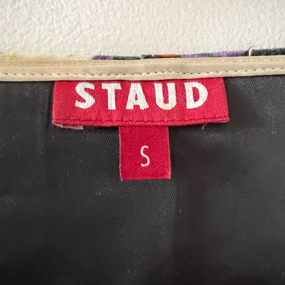 Staud Chandler Velvet Mini Dress - Picture 2 of 8